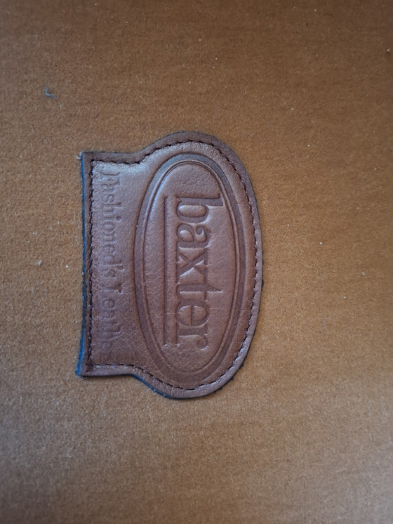 Image 1 of Baxter cognac leather sofa with two armchairs