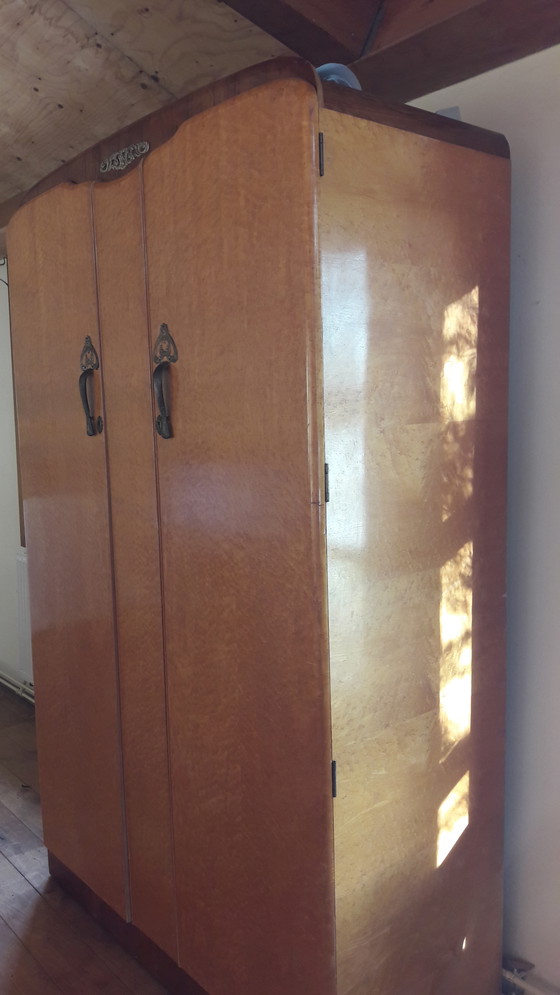 Image 1 of Art Deco Closet Wardrobe Vintage