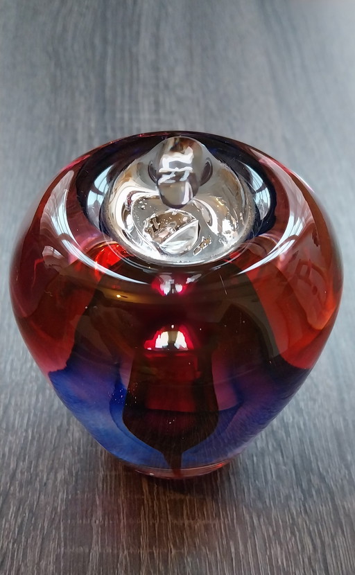 Special Murano apple full of colors sommerso