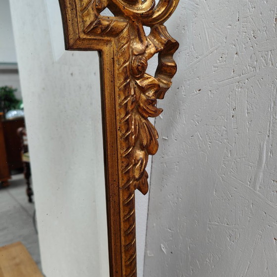 Image 1 of Vintage goudkleurige Barok Rococo spiegel, schouwspiegel Regency