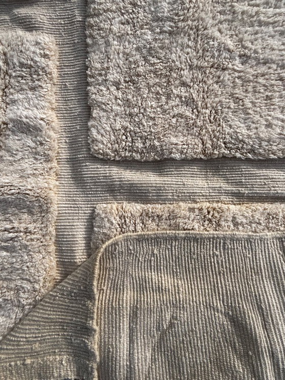 Image 1 of Alfombra marroquí de lana Mrirt (200 x 300 cm) – Alfombra bereber color marfil hecha a mano