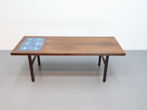 Vintage Coffee table / Palisander ceramic / rectangular / Denmark (photo 3 of 5)