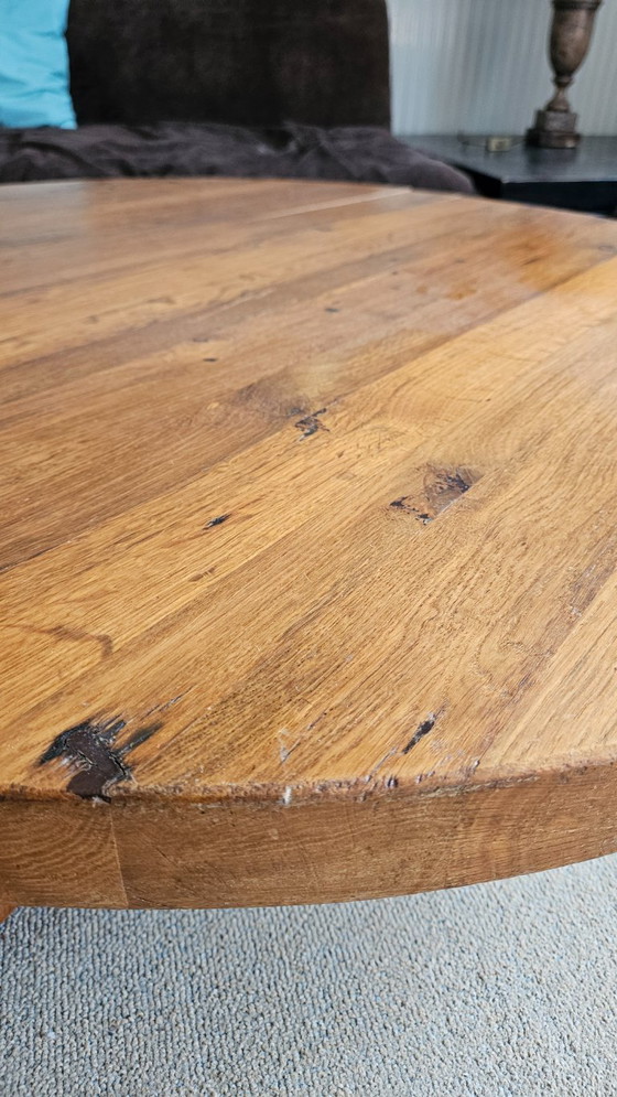 Brutalist Mid Century Salontafel, Prachtig Patina – Wood (photo 9 of 16)