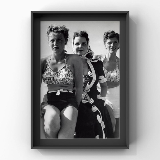 Image 1 of 1x Spettatori sul lungomare - Zandvoort, arredamento d'epoca