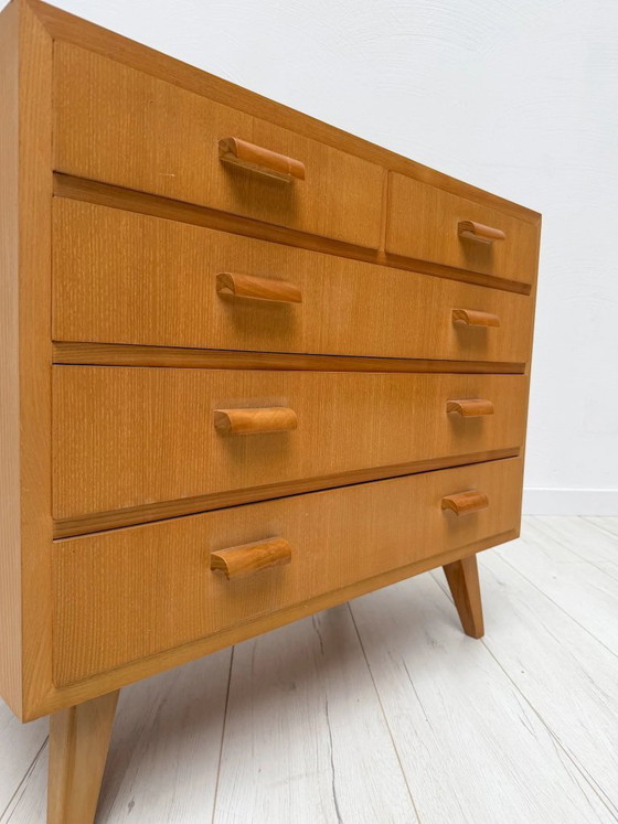 Image 1 of Cassettiera vintage in rovere stile Mid-Century Modern, design scandinavo, anni '60