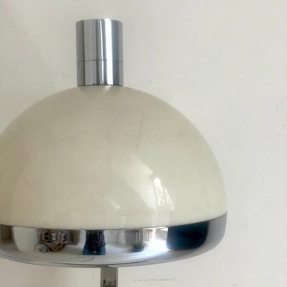 Tischlampe aus Chrom und Plexiglas, Design Franco Albini, Italien 1970er Jahre – Tischlampen, Aluminium (photo 5 of 12)