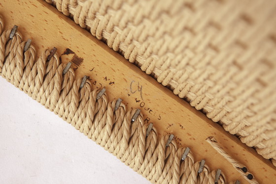 Image 1 of Set di 4 sedie modello 84 di Niels Otto Møller – Teak danese e corda di carta, anni '70 | Sedie da pranzo vintage in stile m