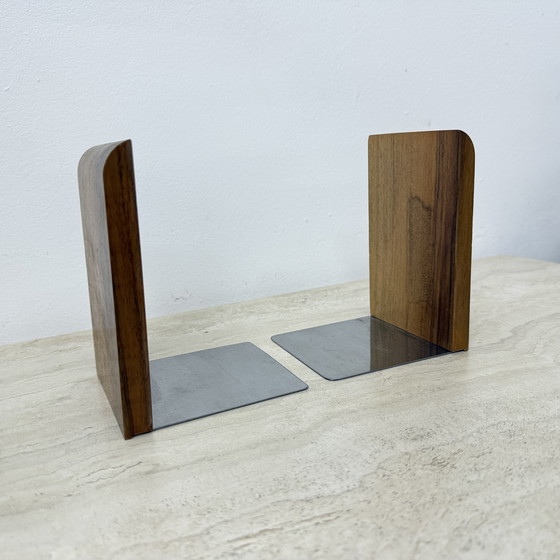 Image 1 of Paire de serre-livres en bois, 1970