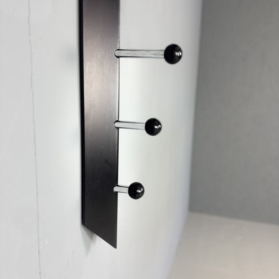 Image 1 of Garderobenständer aus Stahl und Chrom aus den 1980er Jahren