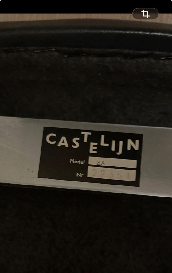 Image 1 of Castelijn leather dining room chairs