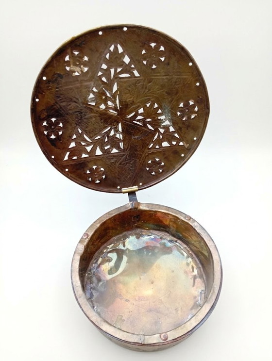 Image 1 of Top antiek - Engelse bedverwarmer uit de 18e eeuw