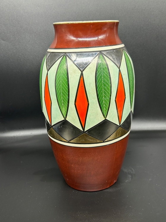 Image 1 of Vase Gustave de Bruyn Fives - Lille