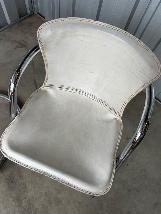 Image 1 of Willy Rizzo leren set stoelen