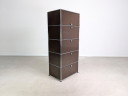 Mobiletto portadocumenti USM Haller originale 1x5 marrone vintage