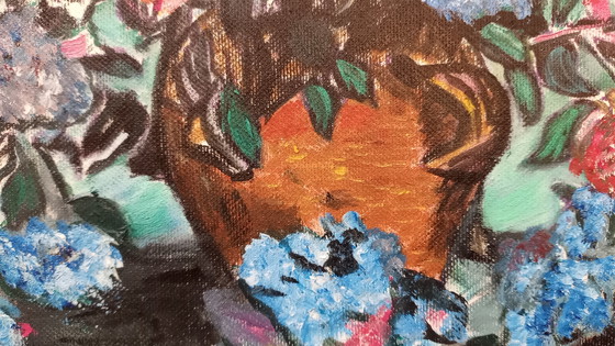 Image 1 of Tineke Van Steenbergen Rose rosa a Van Gogh