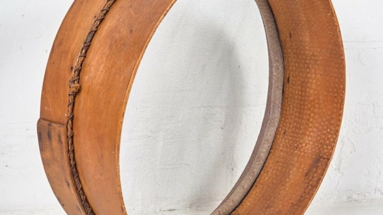 Antique sieve 41 cm diameter (c.1920) – Decorative Objects, Wood, Metal, Rustic (photo 3 of 9)
