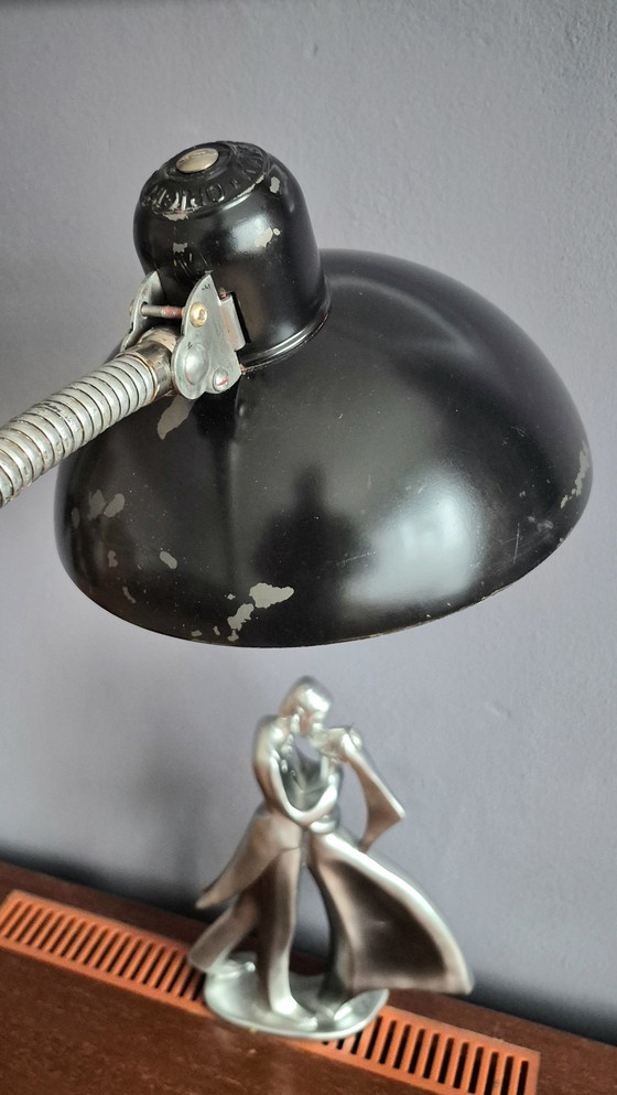 Image 1 of Unique Vintage Clam Lamp Original Kaiser idell 30s 40s