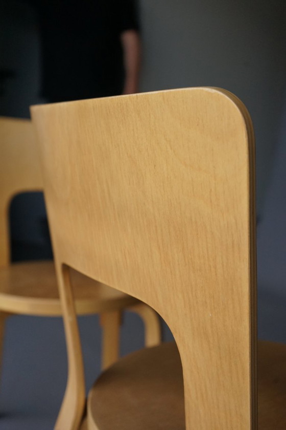 Image 1 of Model 66 Chairs attributed to Alvar Aalto, 1980s, Set of 2