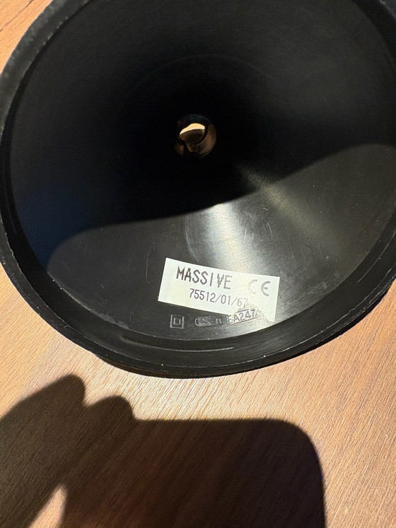 Massive lampe à suspension verte vintage – Plastique (photo 6 of 9)