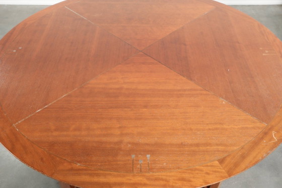 Image 1 of Round vintage Art Deco design dining table by Schuitema for 4 people from the Decoforma series