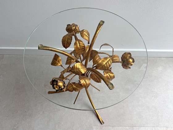 1x Tavolino vintage Hans Kögl Florentine Rose - Eclettico – Tavolini, Glass, Metal (photo 12 of 24)