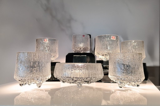 Set snack Iittala Ultima Thule - ciotola con 6 bicchieri