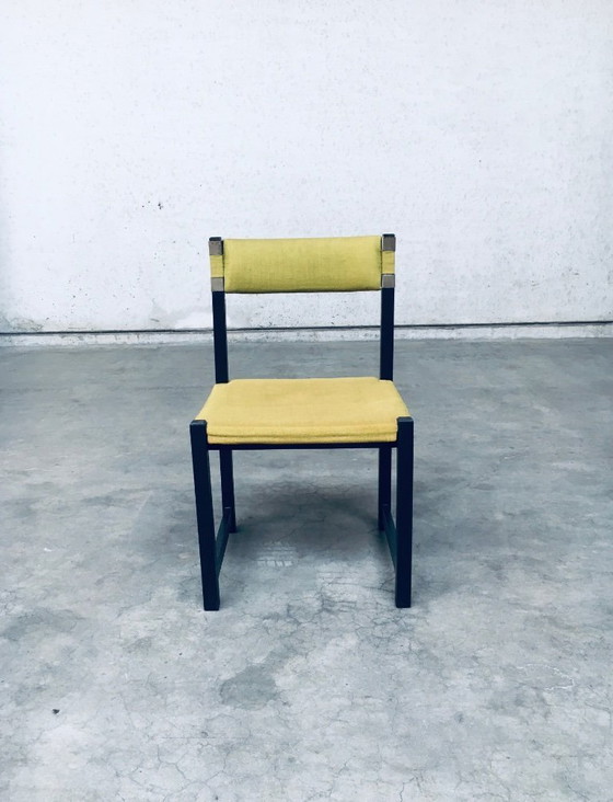 Image 1 of Midcentury Modern Design Eetkamerstoelset van J. Batenburg voor MI, België 1969