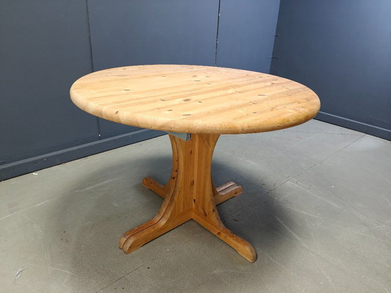 Image 1 of Rainer Daumiller style pine wood  Dining Table, 1970s