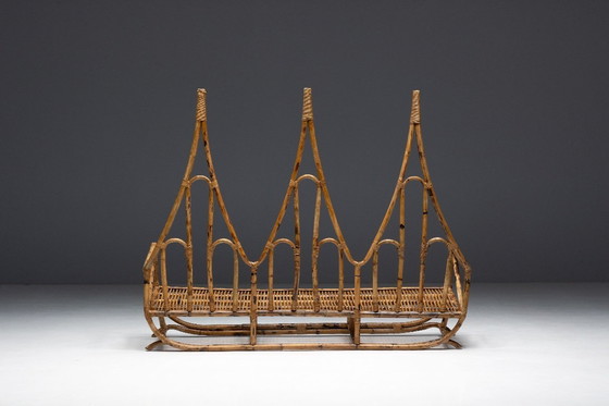 Image 1 of Panchina scultorea in bambù, Italia, anni '60