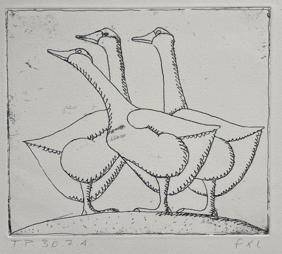 Image 1 of François-Xavier Lalanne (1927-2008) De Drie Ganzen, een unieke gebeurtenis 2004