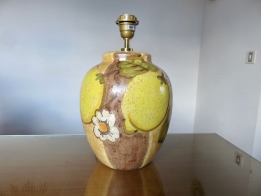 Keramische lamp van Hubert Olivier, Frankrijk, jaren 80.