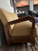 Antikes 3-Sitzer-Sofa aus Antwerpen, neu bezogen