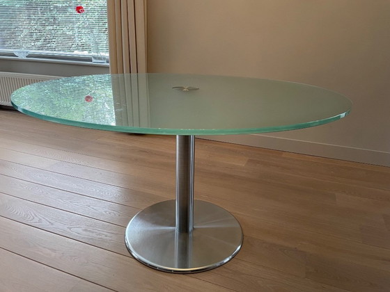 Image 1 of Metaform Orfis table ronde en verre 130 cm