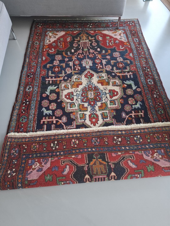 Image 1 of Alfombra oriental/persa anudada a mano de pura lana – Motivos tribales