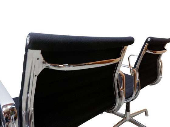 4x Vitra EA 108 chairs, black hopsak – Swivel chairs, Metal (photo 12 of 12)