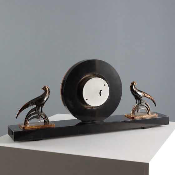 Image 1 of Orologio da Appoggio in Marmo Art Déco