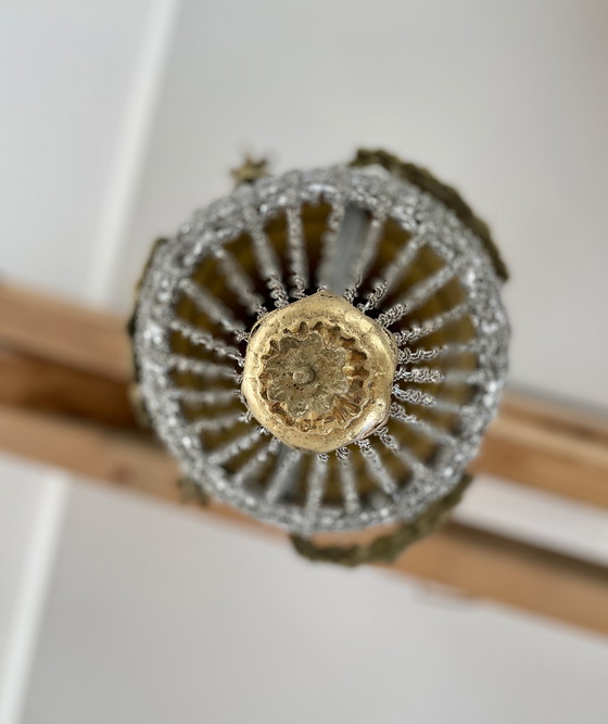 Image 1 of Klassische französische Kronleuchter-Pendelleuchte im Stil Louis XVI.