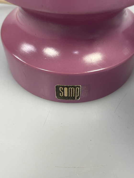 Image 1 of Lampe de table vintage, style âge de l'espace, Sompex Allemagne 1970