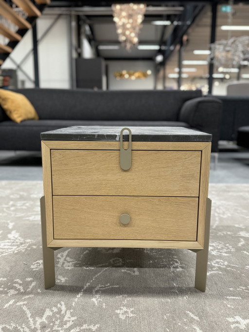 Mesita de noche Rolf Benz 914 123 Roble Piedra Natural 