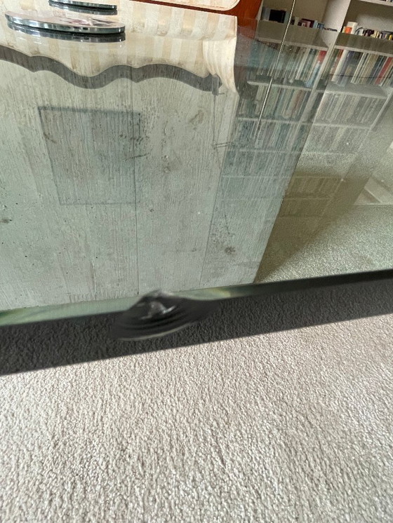 Image 1 of Mesa de centro de diseño de vidrio/hormigón Saporiti