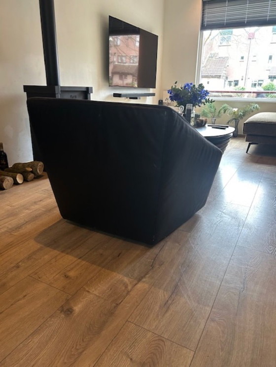 Image 1 of Poltrona di design in pelle e tessuto del marchio tedesco COR