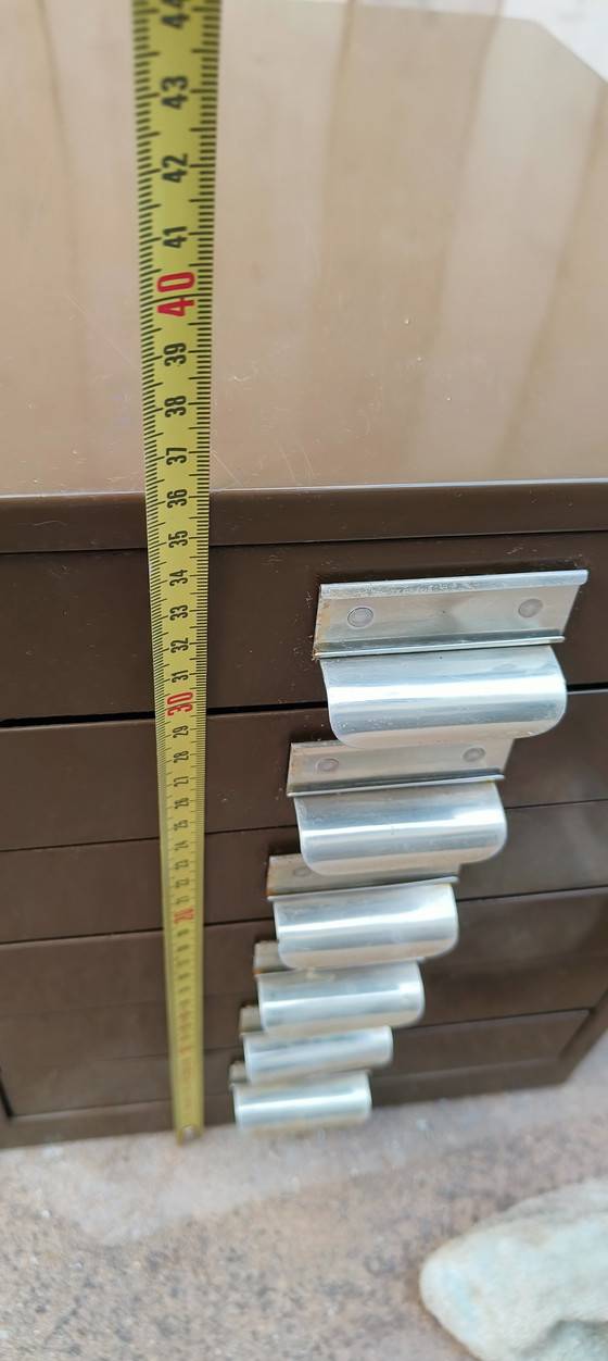 Image 1 of Caisson Gispen A4 au design vert vintage pour bureau