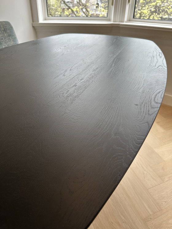 Image 1 of Table à manger Chêne Noir Danois Ovale 160x90