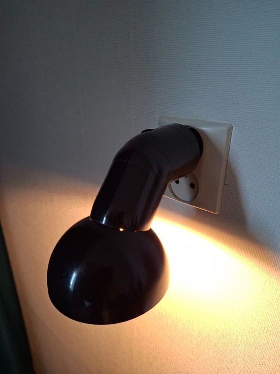 Vintage Deense bruine stekkerlamp Van Bendt Hansen – DL-Lampen, Spotjes, Kunststof, Metaal (photo 8 of 18)