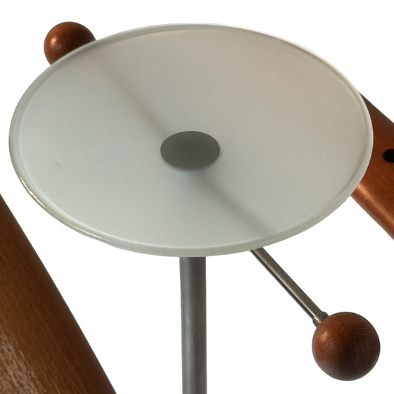 Image 1 of Postmodern Design - Dressboy / Valet Stand - Frans de la Haye voor Auping - Model Auronde - Inclusief Glasplaat