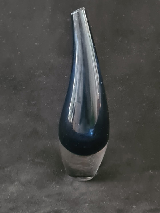 Image 1 of Fins Design Vintage Blauw Vaasje