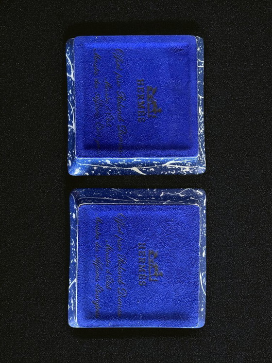 Image 1 of Hermès – Pair of porcelain trinket trays – Provenance: Ministry of Foreign Affairs (1988–1993)
