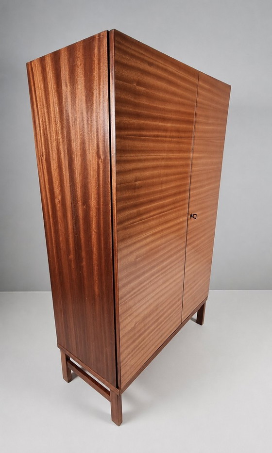 Image 1 of Vintage kledingkast in beukenhout, jaren 70