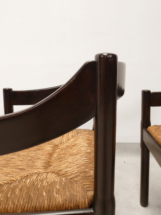 Sillas Cassina Carimate - ratán marrón – Sillas de comedor, Wicker, Vintage (photo 8 of 29)