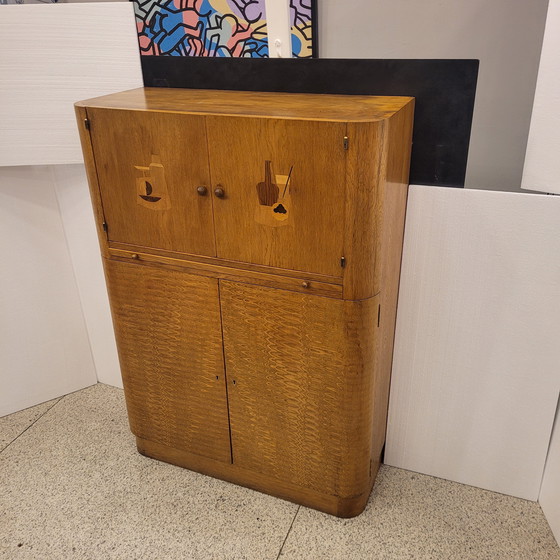 Image 1 of Mueble Bar Art Déco, Madera De Arce, Circa 1930 – Francia